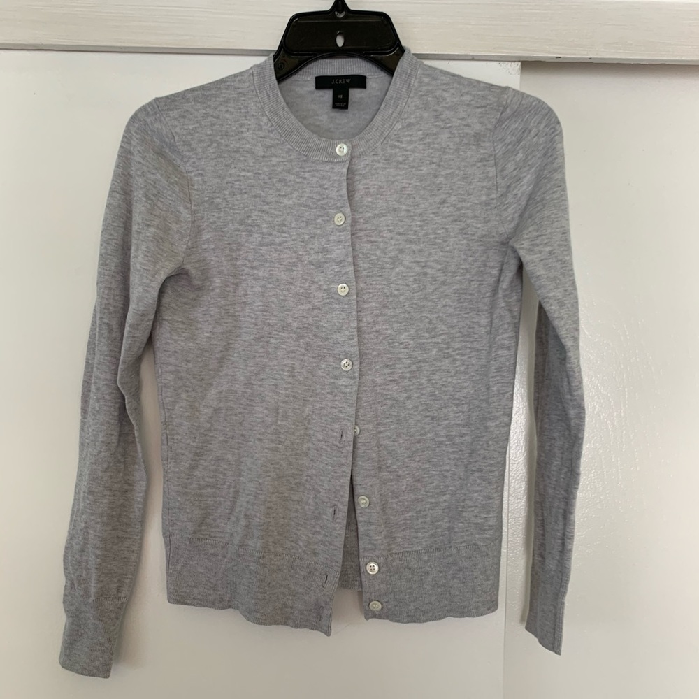 Gray cardigan